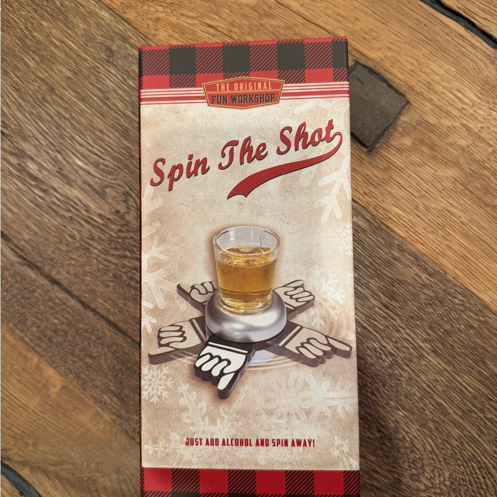 Spin The Shot Game - Black and Silver